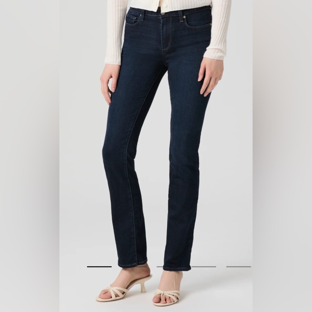 PAIGE Women's Jeans Hoxton Straight Leg Jeans size 30 dark wash denim, like new